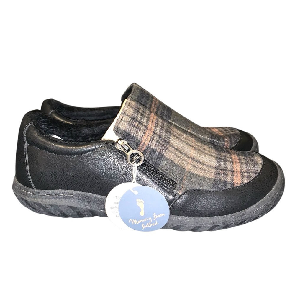 JBU by Jambu Women's Crimson Oxford Flat- Black/Tan Size 8.5 M